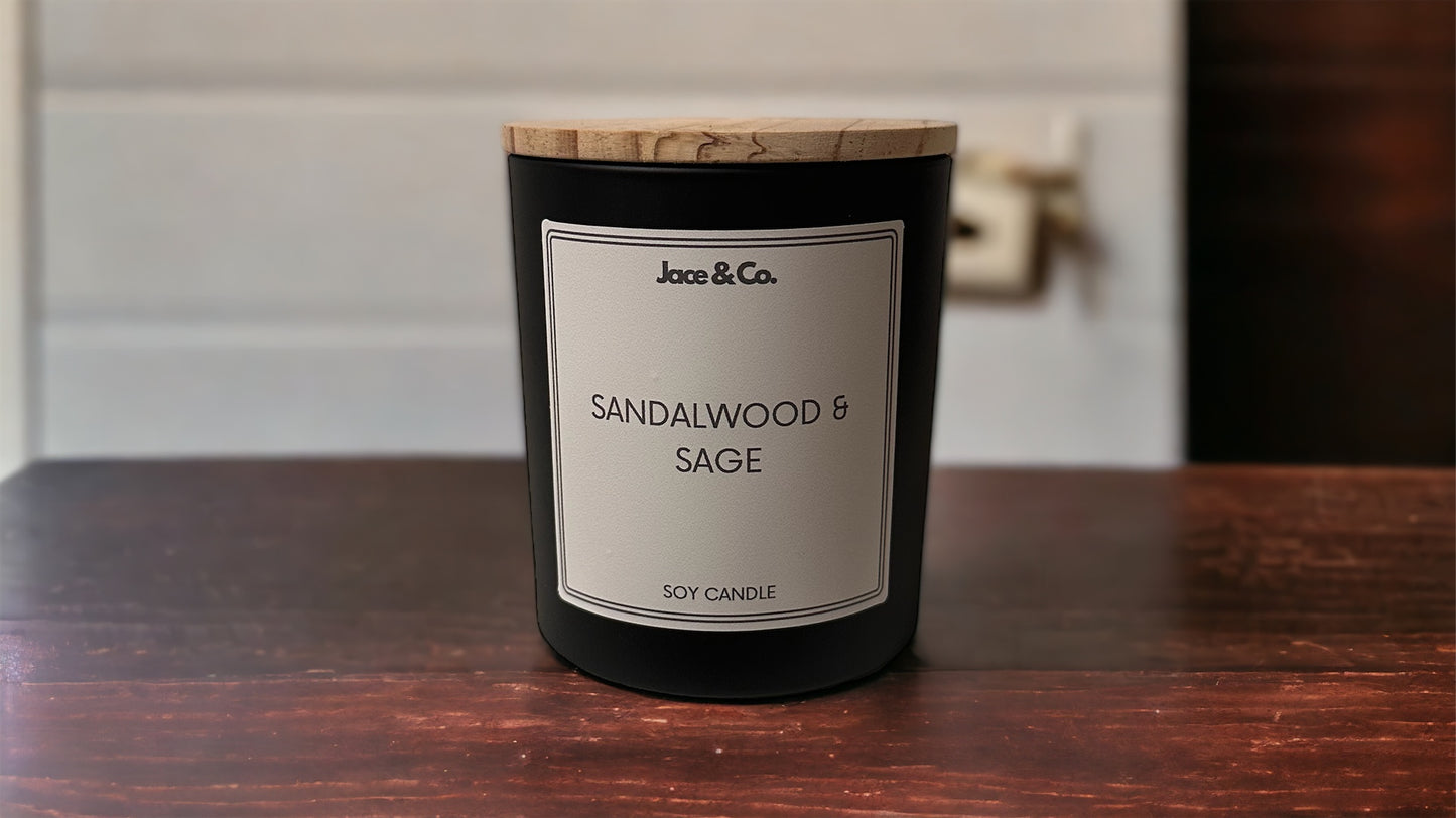 Sandalwood & Sage Soy Candle