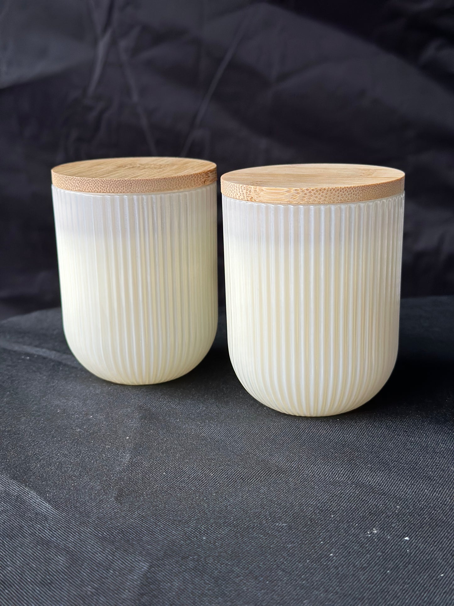 Pick Your Scent- White Ribbed Jars
