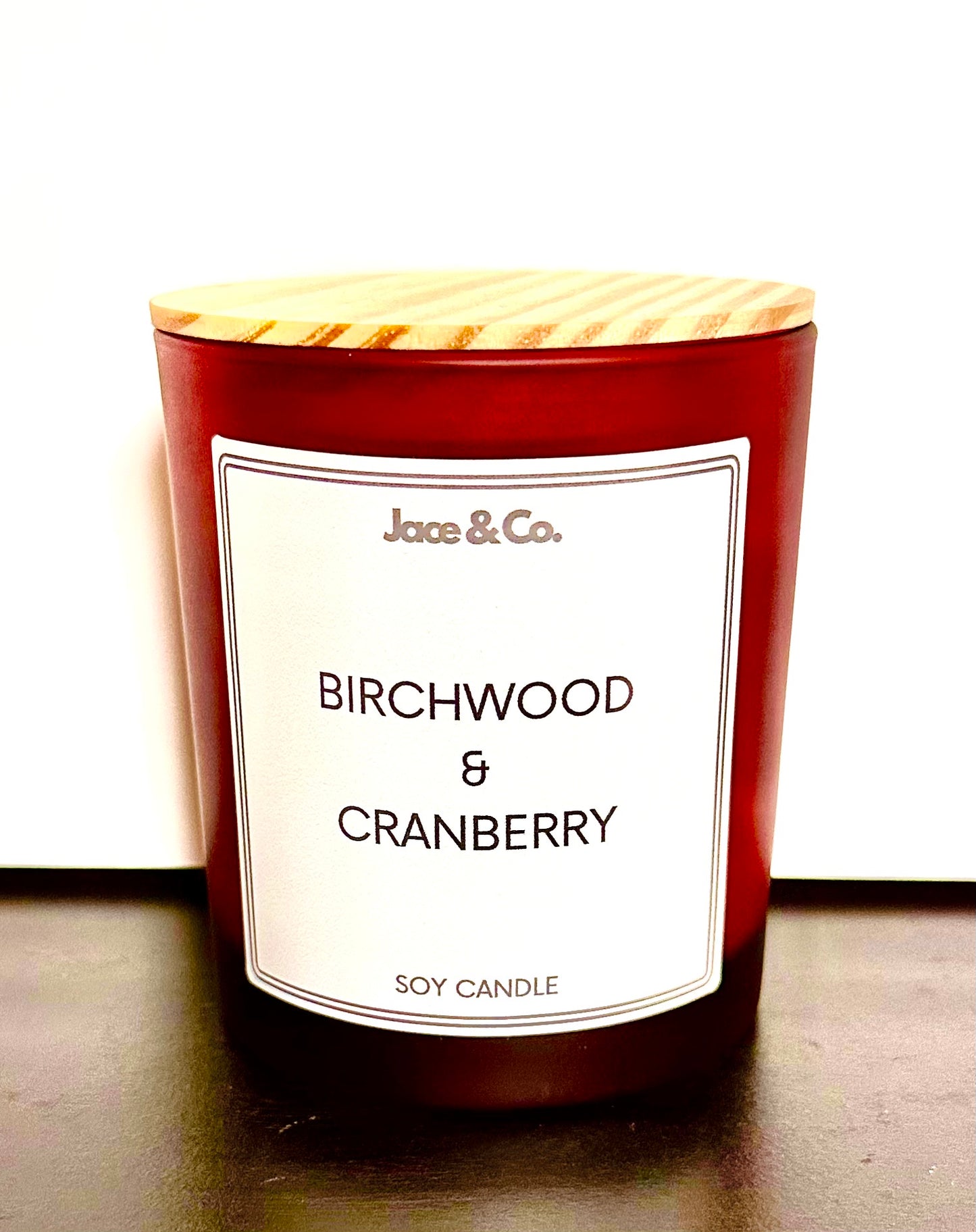 Birchwood & Cranberry Soy Candle