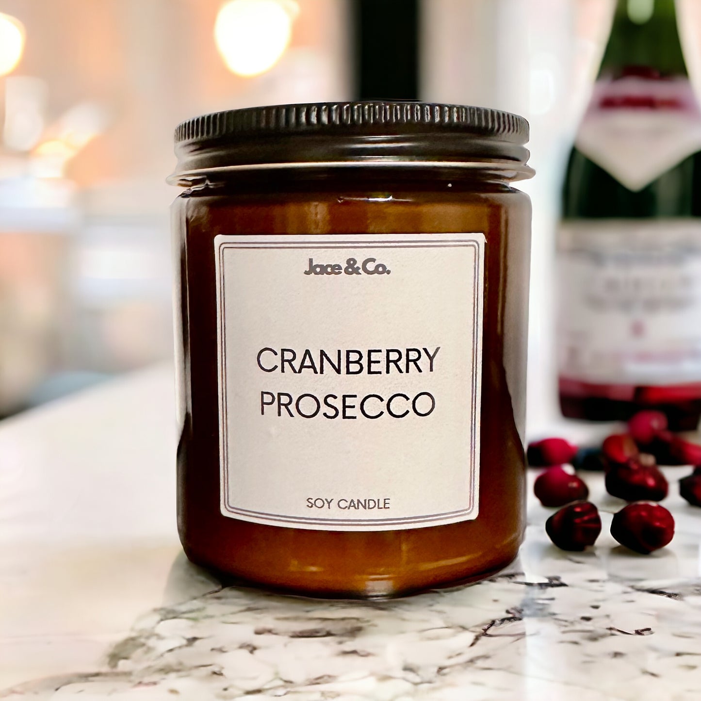Cranberry Prosecco Soy Candle