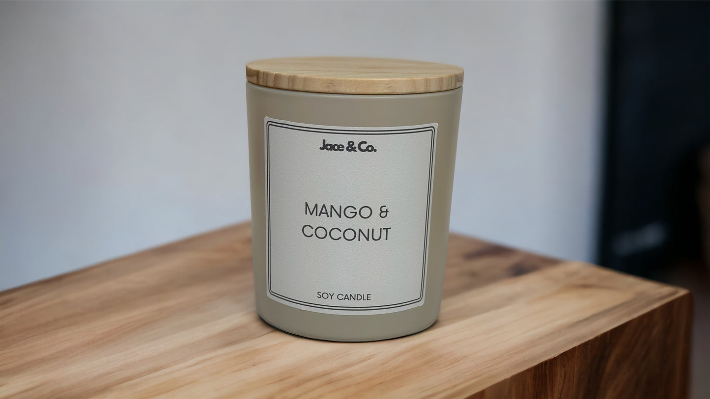 Mango & Coconut Soy Candle