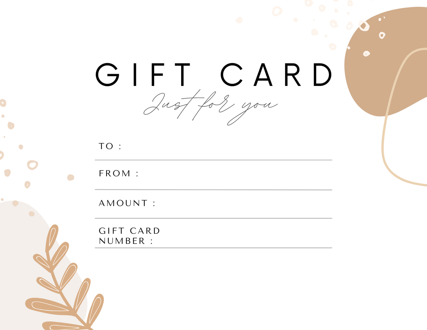 Jace & Co Designs Gift Card