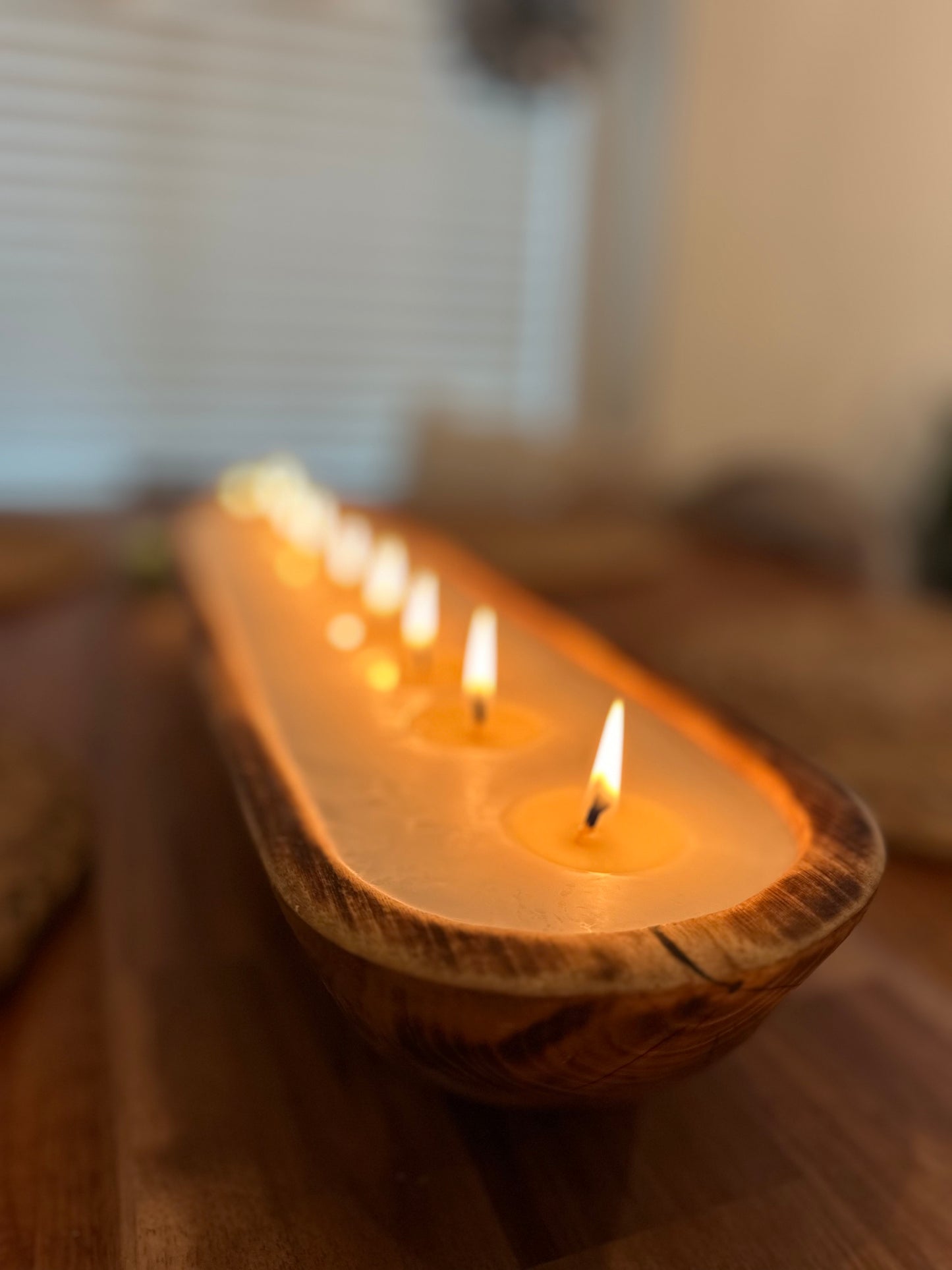 The Baguette | Small and Large Wood Dough Bowl Candles