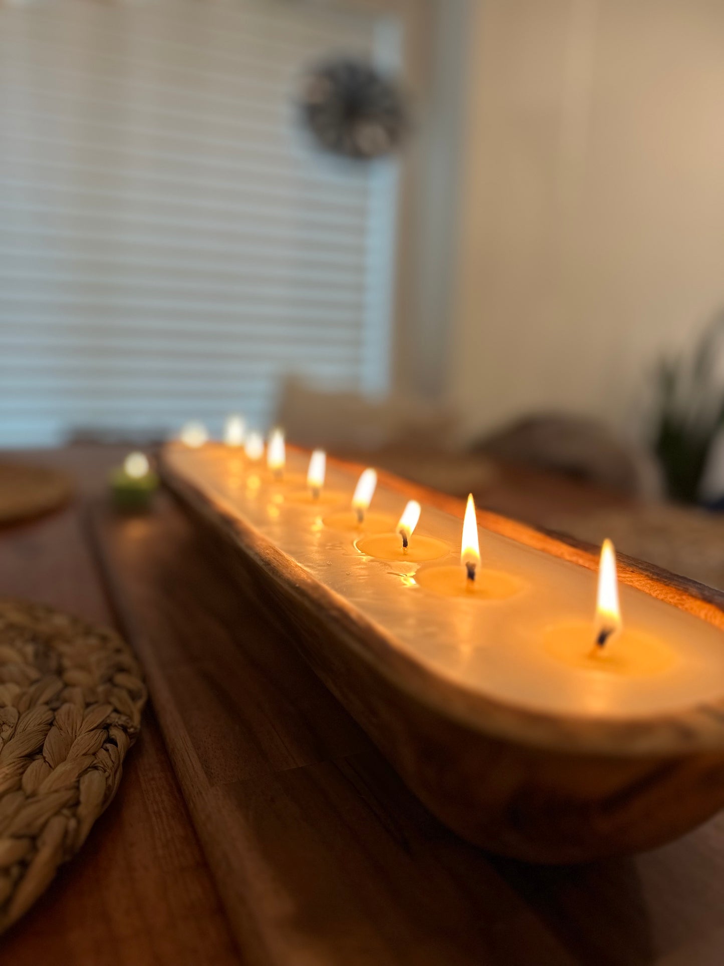 The Baguette | Small and Large Wood Dough Bowl Candles