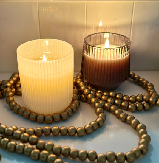 Pick Your Scent- White Ribbed Jars