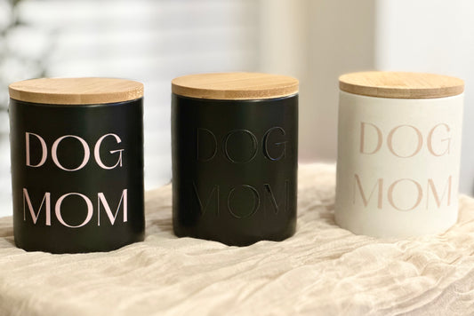 Dog Mom Candle | White and Cream