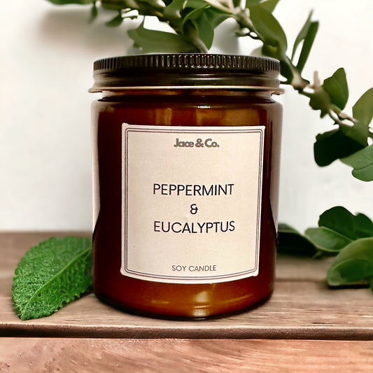 Peppermint & Eucalyptus Soy Candle