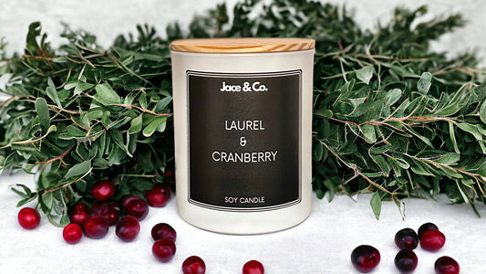 Laurel & Cranberry Soy Candle